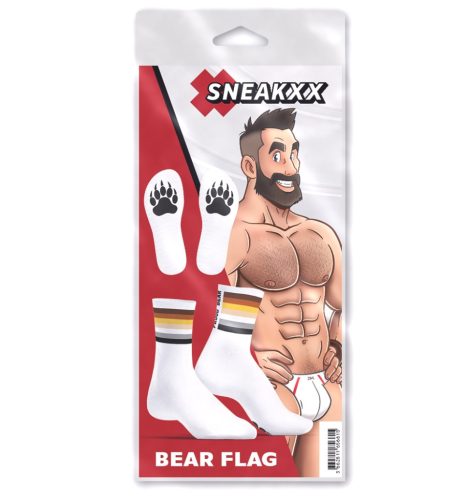 Proud Bear SneakXX – premium white socks