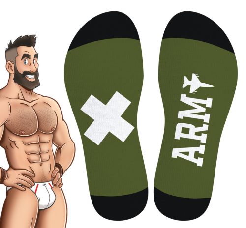 Hanky Army SneakXX – fashionable green high socks