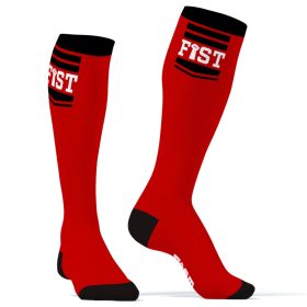 HANKY FIST SneakXX – high-top socks in red