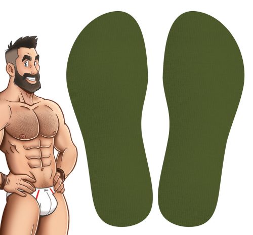 COLORS SneakXX – stylish high-top socks in khaki green