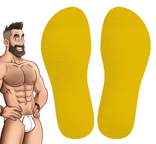 COLORS SneakXX – stylish, premium high socks in yellow