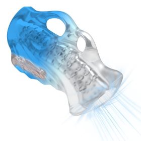Premium Vibrating Masturbator – Blue Frost Experience