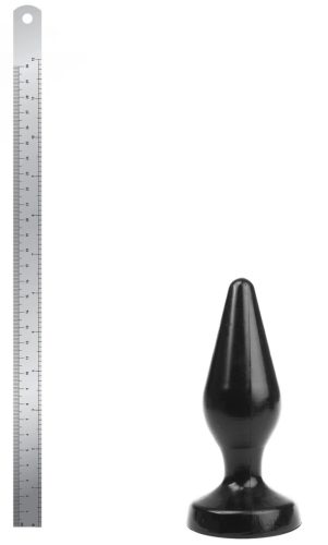 Plug Classic M – prémium análszex eszköz, 13 x 5,3 cm, fekete