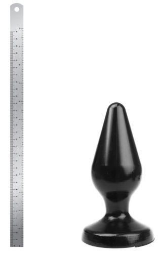 Plug Classic XL – prémium anál vibrátor, 17 x 7,5 cm fekete