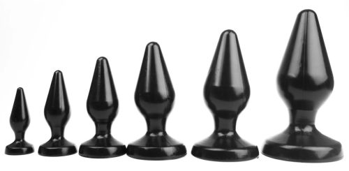 Plug Classic XL – prémium anál vibrátor, 17 x 7,5 cm fekete