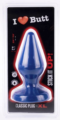 Plug Classic XL I Love Butt – Premium Rectal Stimulator Blue
