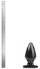 Plug Fat S – érzéki anális kényeztető, 11 cm, fekete