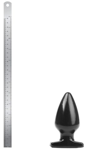 Plug Fat S – érzéki anális kényeztető, 11 cm, fekete