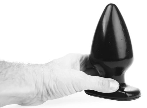 Plug Fat M – prémium anális játékszer, 14 x 7.5 cm, fekete