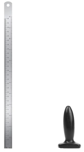 Plug Slim S I Love Butt – prémium anális izgató, fekete