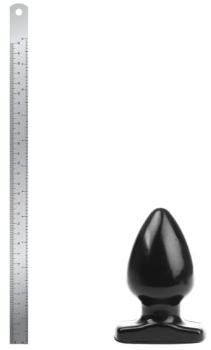 Plug Spade M – érzéki anál vibrátor, 11 cm fekete