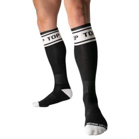Identity Top – premium black long socks