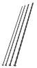 Set of 4 beginner urethral rods – 30 cm, 3-6 mm diameter