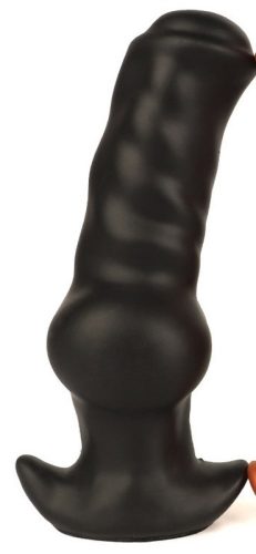 Dogsit Plug L – prémium anál dugó, 17 x 6,5 cm, fekete