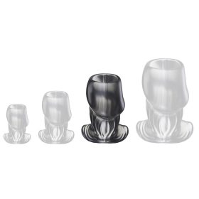   Holik Tunnel Plug L – prémium anális dugó fekete 7x4.5 cm