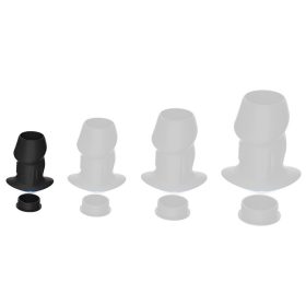 Euhlo Plug Tunnel – prémium, fekete anális plug 5x3,5cm