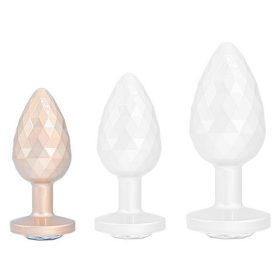 Ikonik Diamond S – prémium anális dugó bézs színben