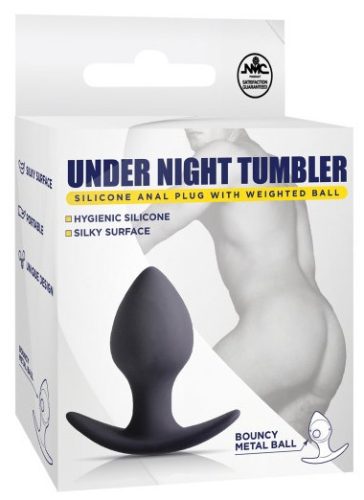 Éjszakai hatású 8 cm-es anális plug - prémium élvezet