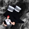 Black and white short socks — a stylish and comfortable choice
