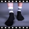 Black and white short socks — a stylish and comfortable choice