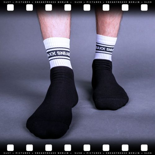 Black and white short socks — a stylish and comfortable choice