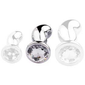 Bijou Bean Silver – prémium anális dugó, 7 x 3 cm