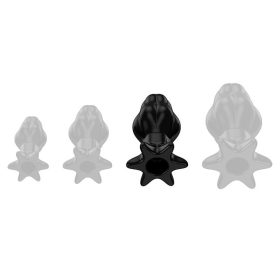   Black Starass Tunnel Plug L – prémium anális kiegészítő 10 x 6 cm