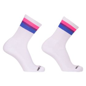 White Socks – Bisexual Flag Half Socks Fetish
