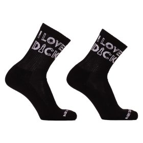 I Love Dick – premium black socks