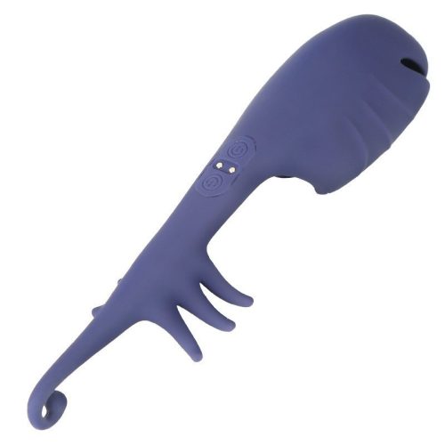 Masturbateur double vibrator with double vibrating mustaches pattern