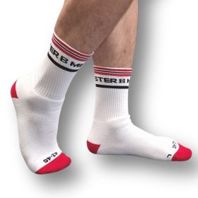 Fist Pig – stylish red and white socks