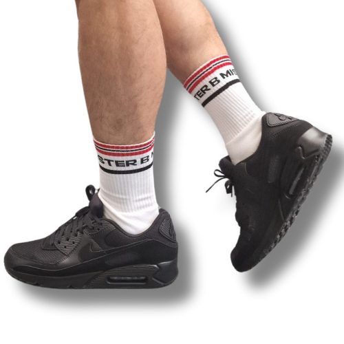 Fist Pig – stylish red and white socks