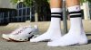 Retro Sk8erboy – white socks in premium style