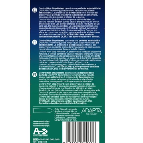 CONTROL - Ejaculation delay condoms pack of 12