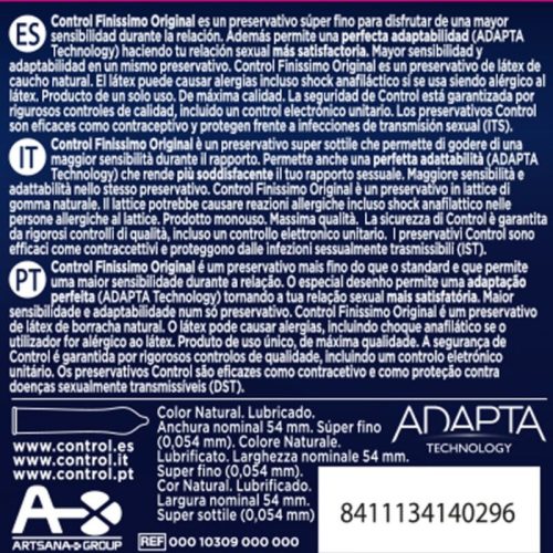 CONTROL Finissimo – ultra-thin condoms pack of 3