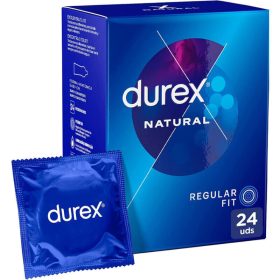 Durex Natural Plus – premium thin condoms in packs of 24