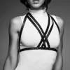 Bijoux Indiscrets Maze – lace harness with black lining