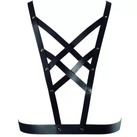 Bijoux Indiscrets - black crossed armor with neck