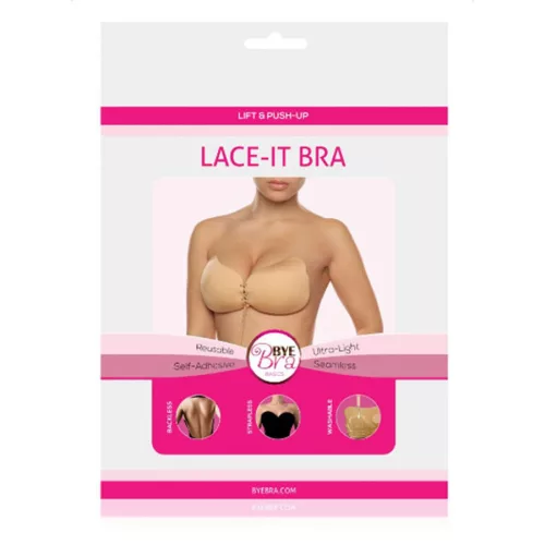 BYE-BRA – Lace Push-Up Bra Black C-Cup