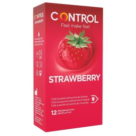   CONTROL - 12 strawberry-flavoured condoms for premium protection