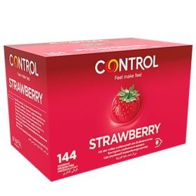   Control Adapta – premium strawberry flavoured condoms in a pack of 144