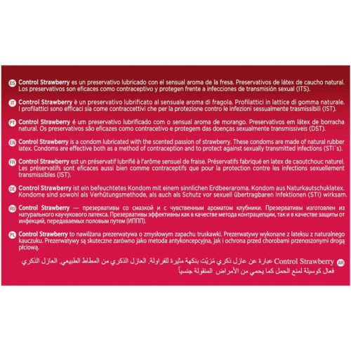 Control Adapta – premium strawberry flavoured condoms in a pack of 144