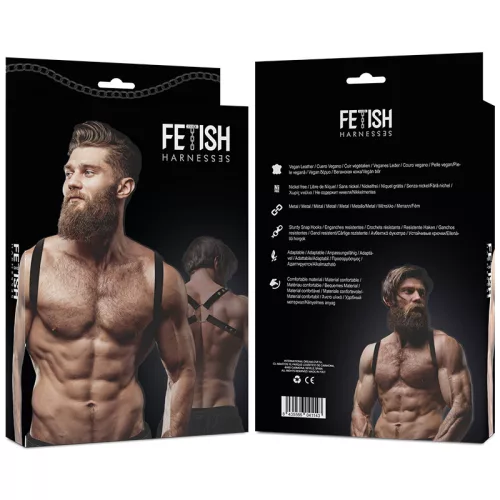 FETISH – Men's Ecological Leather Back Tie Harness