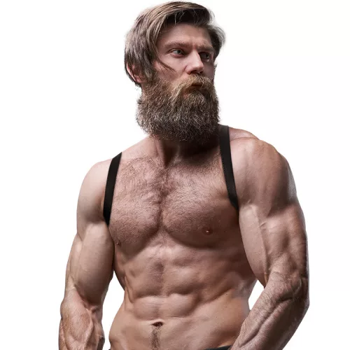 FETISH – Men's Ecological Leather Back Tie Harness