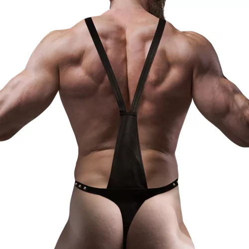 FETISH V-Neck Belt – for men in eco-leather design