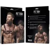 Fetish – Men's Eco-Leather Chest Strap Black/P Red