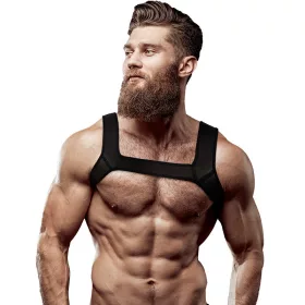   Fetish Submissive – Neoprene Men's Chest Strap in Size M
