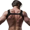 Fetish Submissive – Neoprene Men's Chest Strap in Size M
