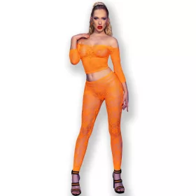 CHILIROSE - sensual orange top and leggings S/M
