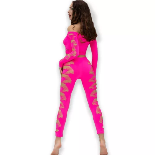 CHILIROSE - sensual fuchsia top and trouser set
